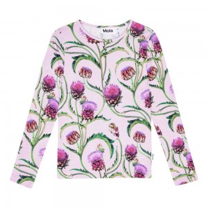 Artichoke Glow Girls' Molo Rose T Shirts Tops | KSA000540