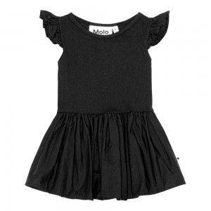 Black Baby Girl Molo Cimi Dresses | KSA001303