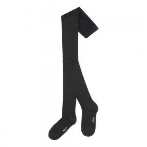 Black Molo Glitter tights Tights Socks | KSA000990