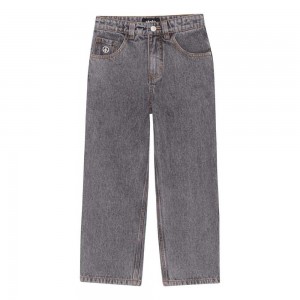 Black Washed Boys' Molo Aska Pants & Jeans | KSA000668