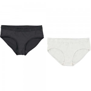 Black White Girls' Molo Jana 2-Pack Underwear Nightwear | KSA000622