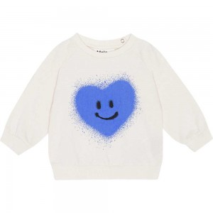 Blue Heart Baby Boy Molo Disc Sweatshirts Cardigans | KSA001394