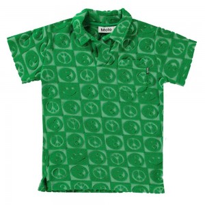 Bright Green Boys' Molo Randel T Shirts Tops | KSA000817