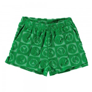 Bright Green Girls' Molo Angel Shorts | KSA000408