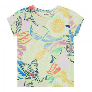 Charleston Floral Girls' Molo Ranva T Shirts Tops | KSA000533