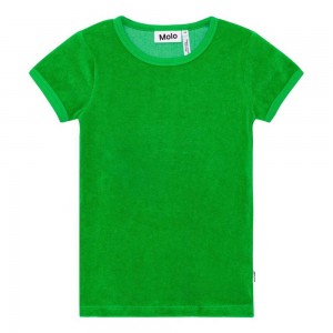 Classic Green Girls' Molo Raquel T Shirts Tops | KSA000504