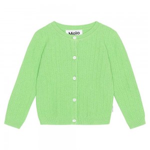 Grass Green Baby Girl Molo Blake Sweatshirts Cardigans | KSA001326