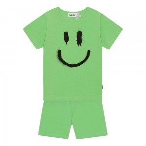 Grass Green Boys' Molo Luvis Nightwear | KSA000877