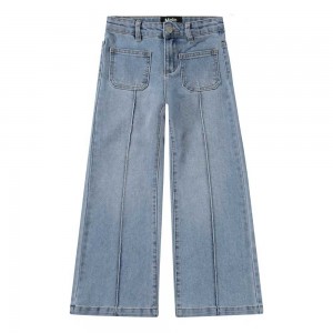 Light Blue Denim Girls' Molo Adina Pants & Jeans | KSA000346