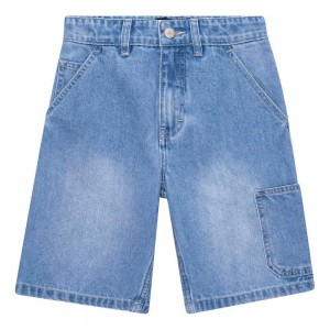 Lightblue Denim Boys' Molo Archie Shorts | KSA000726