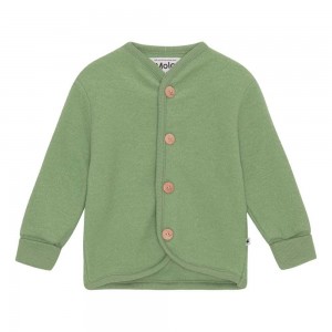 Moss Green Molo Umber Fleece Softshell | KSA000051