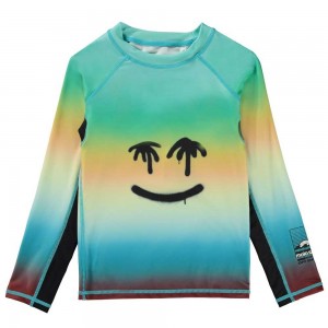 Palm Spray Face Molo Neptune LS Rash guards | KSA001076