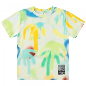 Palmtree Spray Boys' Molo Rame T Shirts Tops | KSA000626