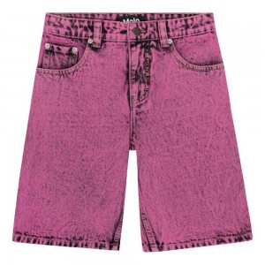 Pinkish Overdye Boys' Molo Art Shorts | KSA000727