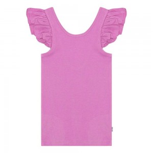 Purple Pink Girls' Molo Ranja T Shirts Tops | KSA000535