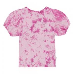 Purple Tie Dye Girls' Molo Ritta T Shirts Tops | KSA000541