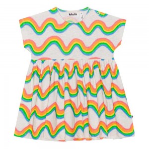 Rainbow Mini Baby Girl Molo Channi Dresses | KSA001301