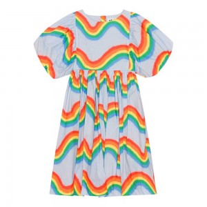 Rainbow Waves Girls' Molo Calyita Dresses | KSA000264