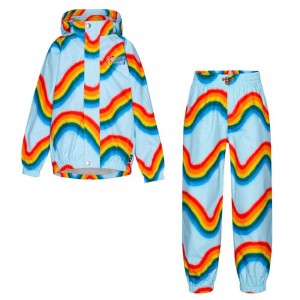 Rainbow Waves Molo Whalley Rainwear | KSA000069