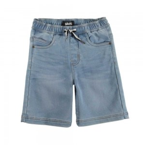 Soft Denim Blue Boys' Molo Ali Shorts | KSA000735