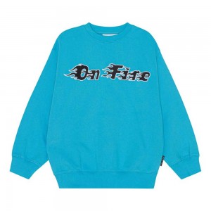 Turquoise Blue Boys' Molo Monti Sweatshirts Cardigans | KSA000764