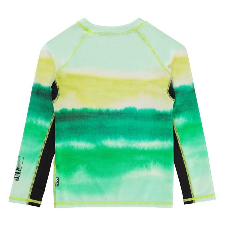 Aqua Green Molo Neptune LS Rash guards | KSA001104