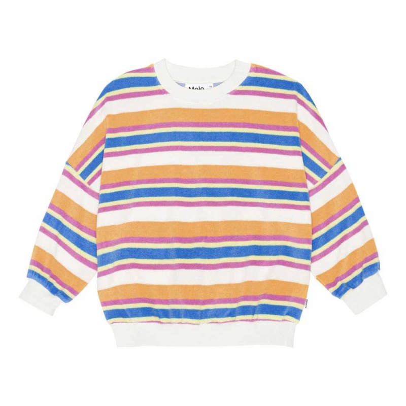 Artist Stripe Girls\' Molo Marika Sweatshirts Cardigans | KSA000474