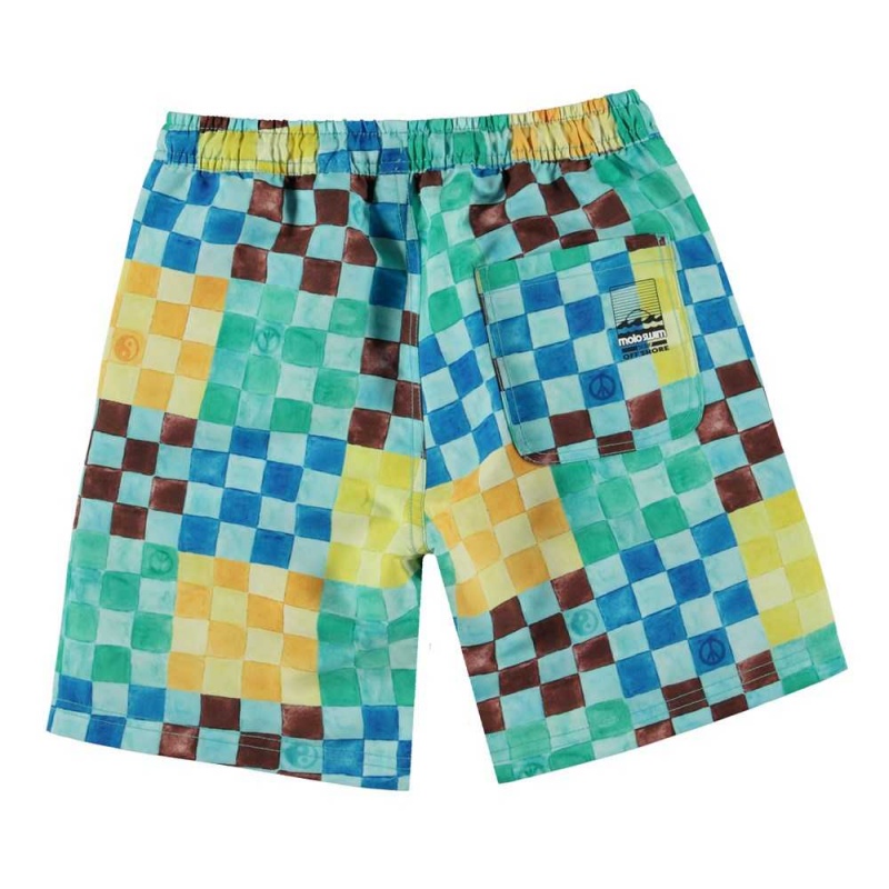 Big Check Molo Nilson Swimshorts | KSA001107