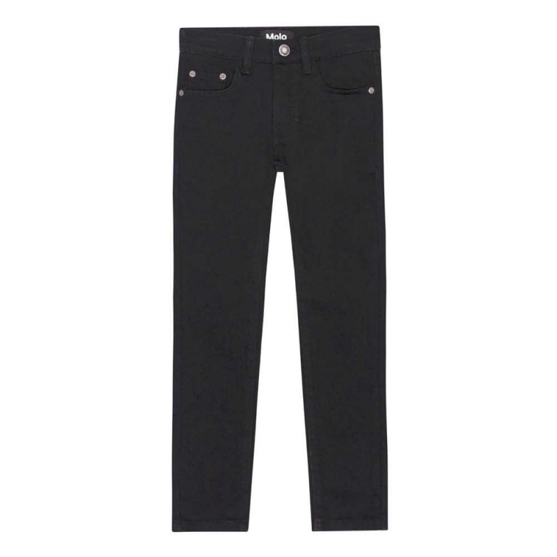 Black Denim Boys\' Molo Aksel Pants & Jeans | KSA000670