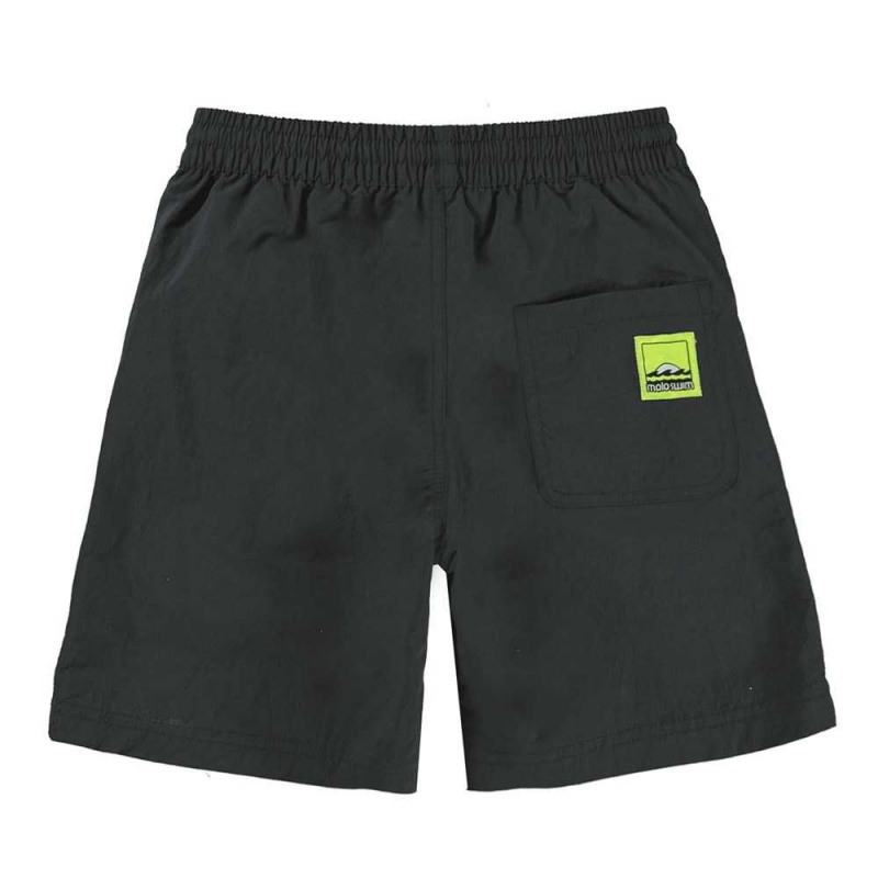 Black Molo Nilson Solid Swimshorts | KSA001152