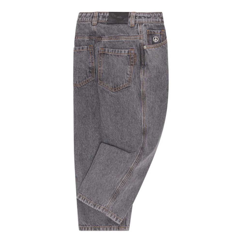 Black Washed Boys' Molo Aska Pants & Jeans | KSA000668