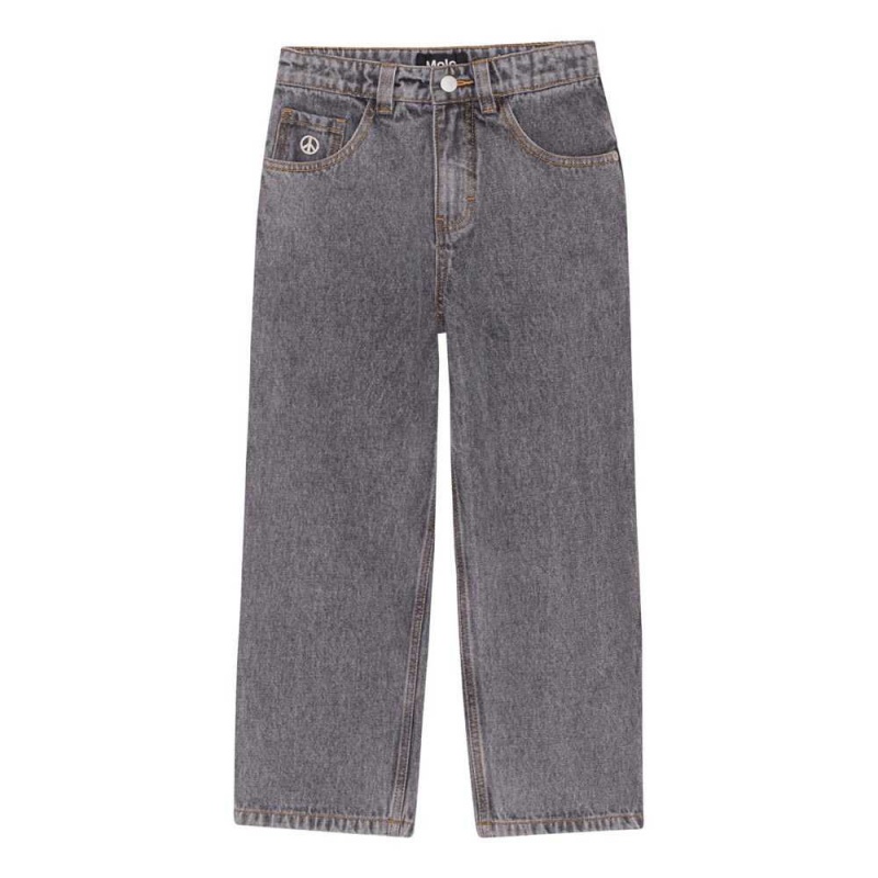 Black Washed Boys\' Molo Aska Pants & Jeans | KSA000668