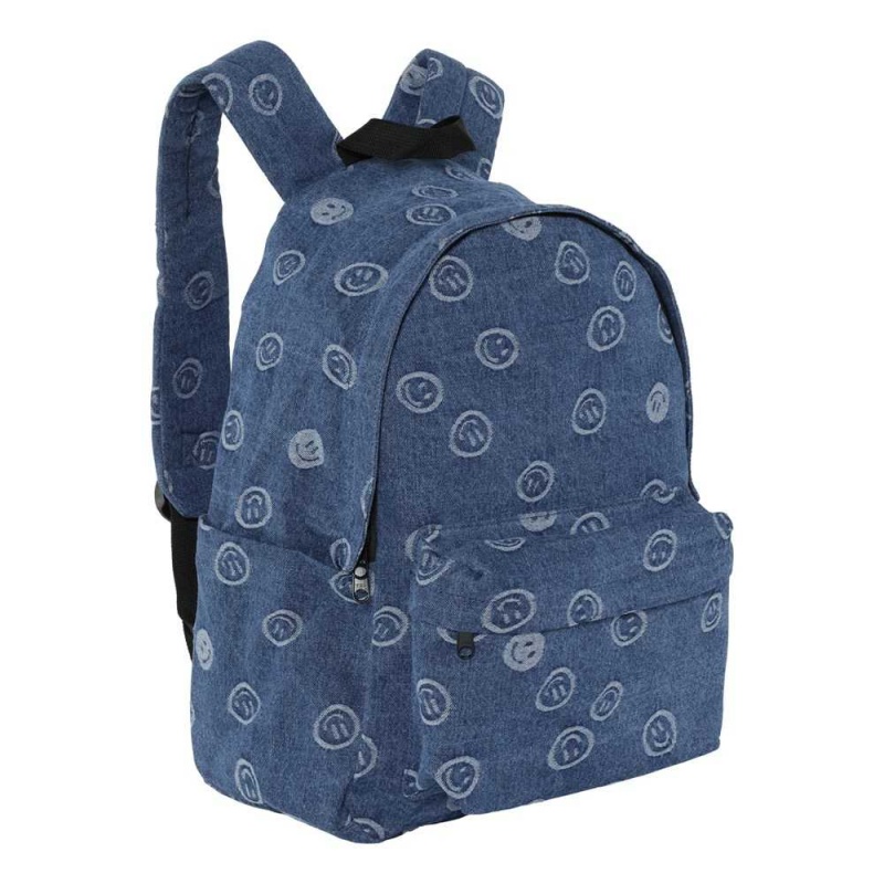 Blue Happiness Molo Backpack Denim Bags | KSA000898