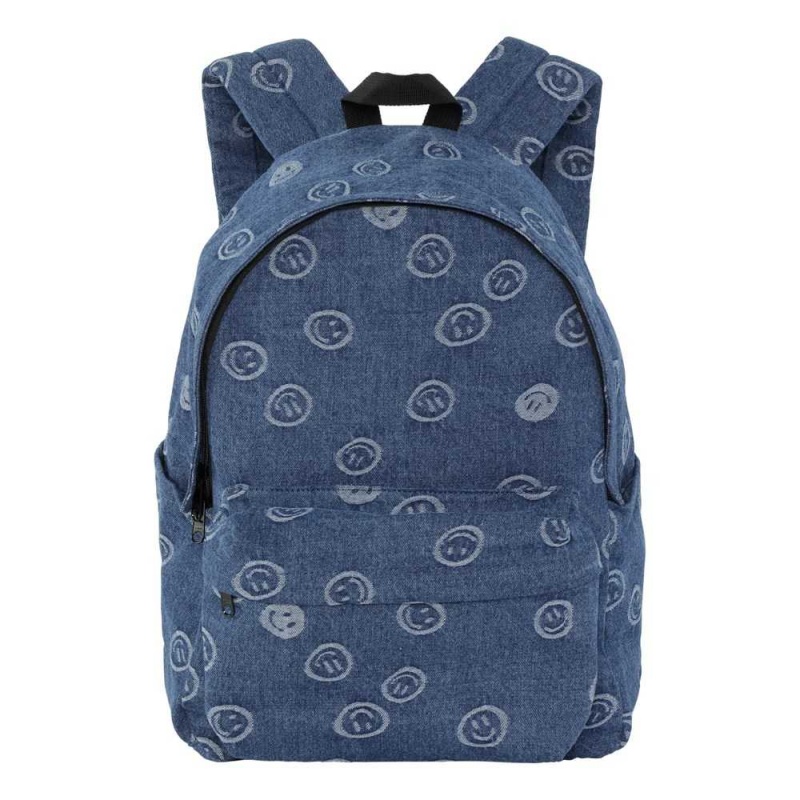 Blue Happiness Molo Backpack Denim Bags | KSA000898