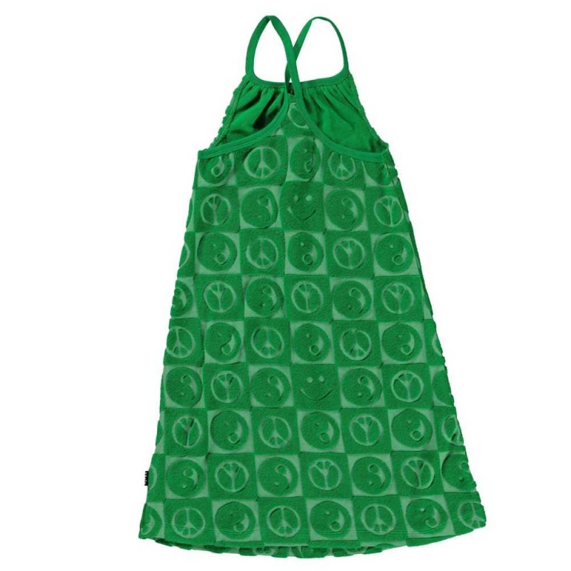 Bright Green Girls' Molo Charming Dresses | KSA000181