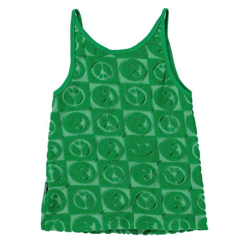 Bright Green Girls' Molo Rizi T Shirts Tops | KSA000180