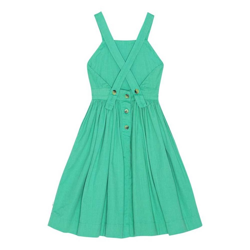 Chalk Green Girls' Molo Ciana Dresses | KSA000288