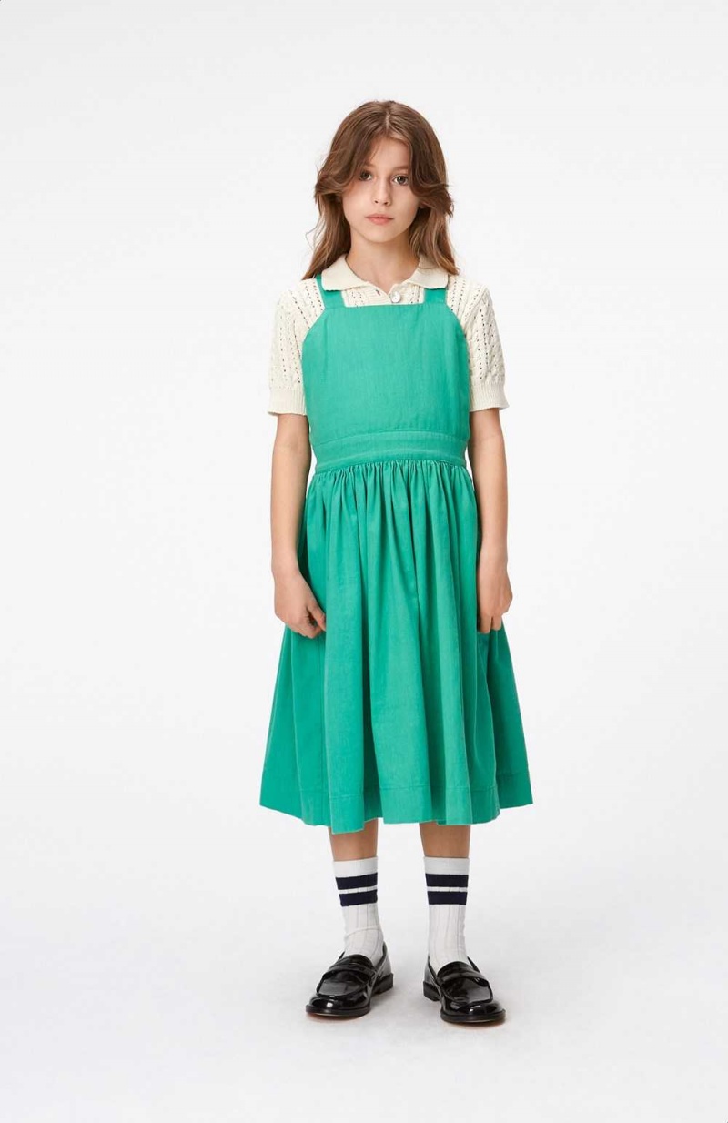 Chalk Green Girls' Molo Ciana Dresses | KSA000288