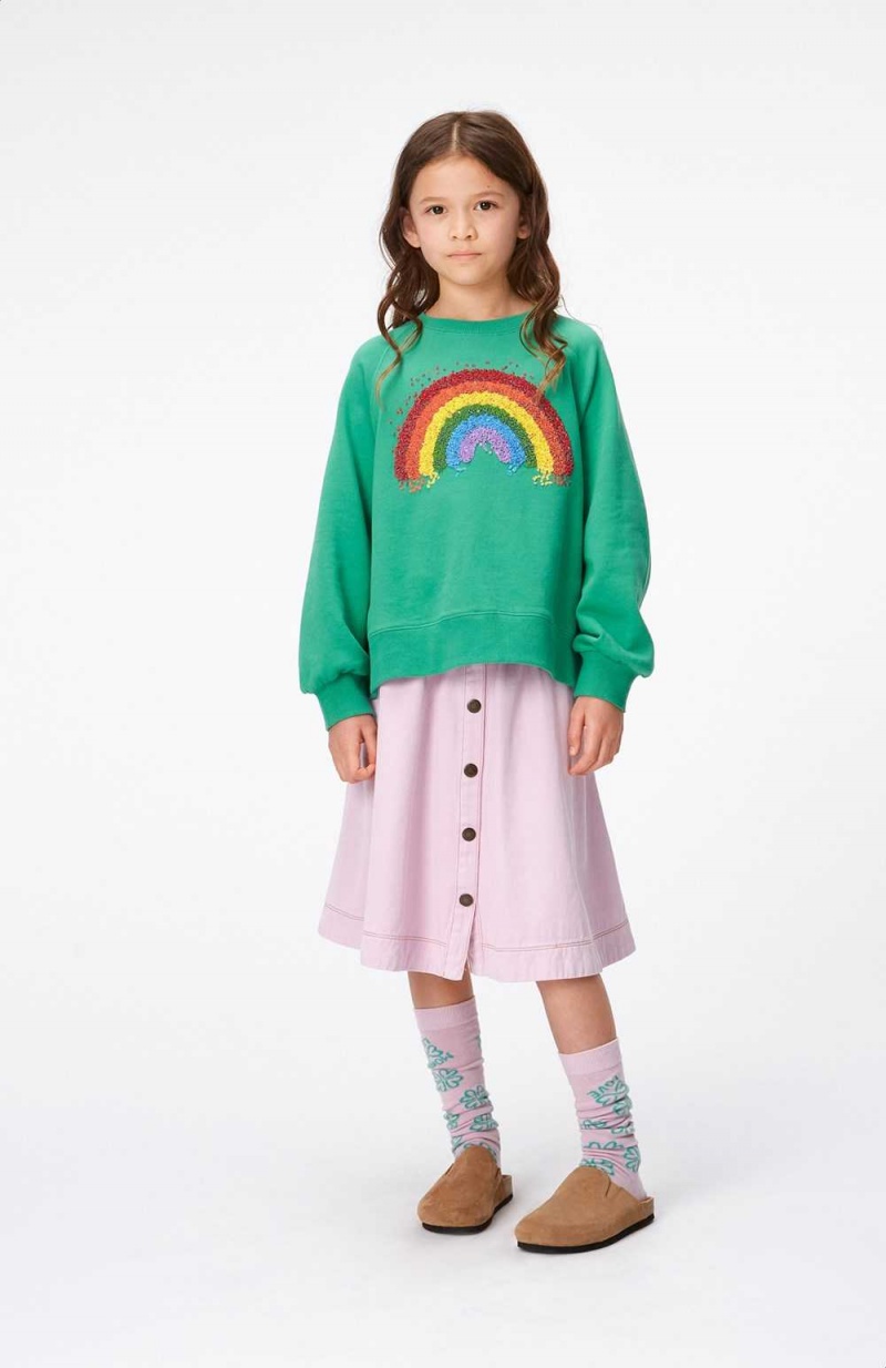 Chalk Green Girls' Molo Marilee Sweatshirts Cardigans | KSA000475