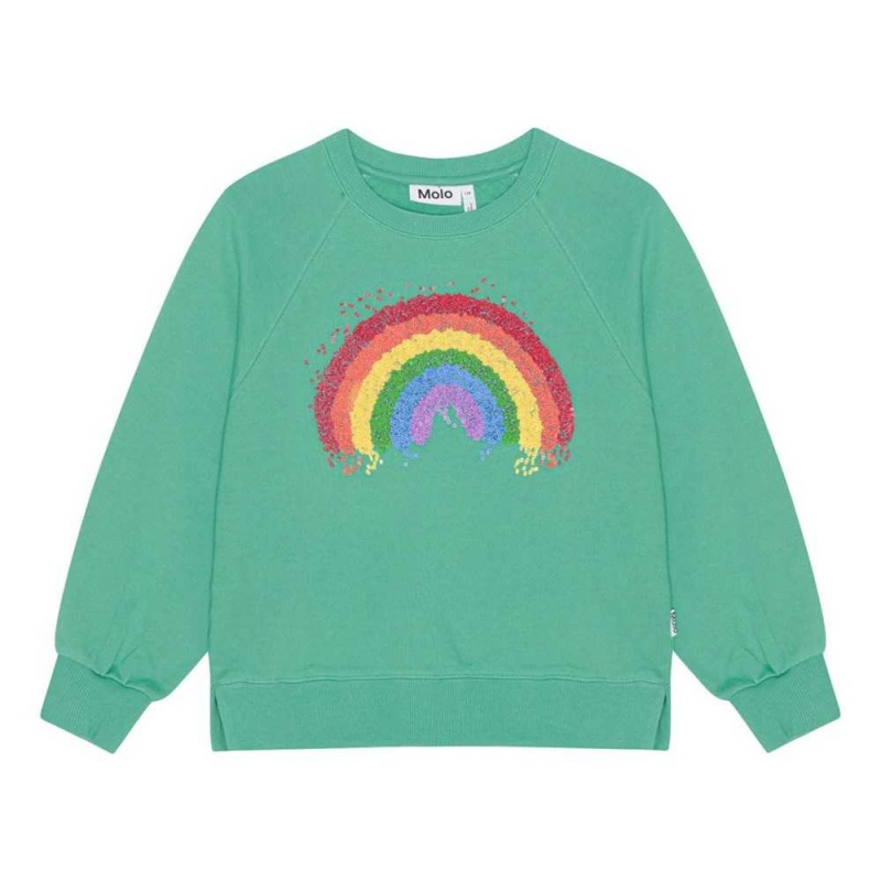 Chalk Green Girls\' Molo Marilee Sweatshirts Cardigans | KSA000475