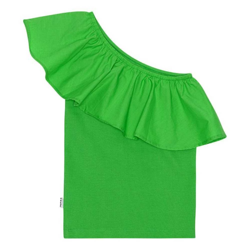 Classic Green Girls' Molo Rebecca T Shirts Tops | KSA000514