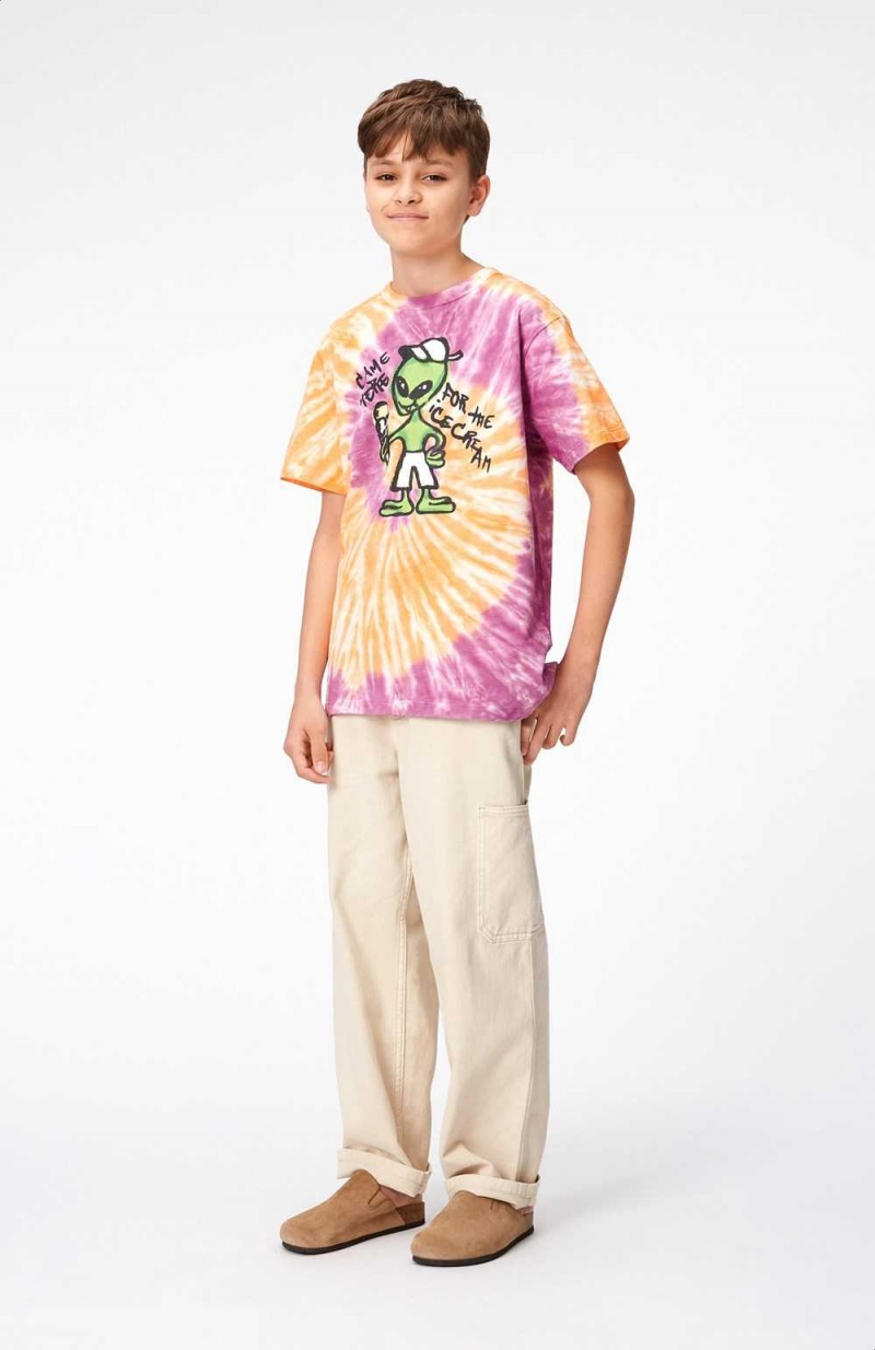 Ember Purple Dye Boys' Molo Riley T Shirts Tops | KSA000783