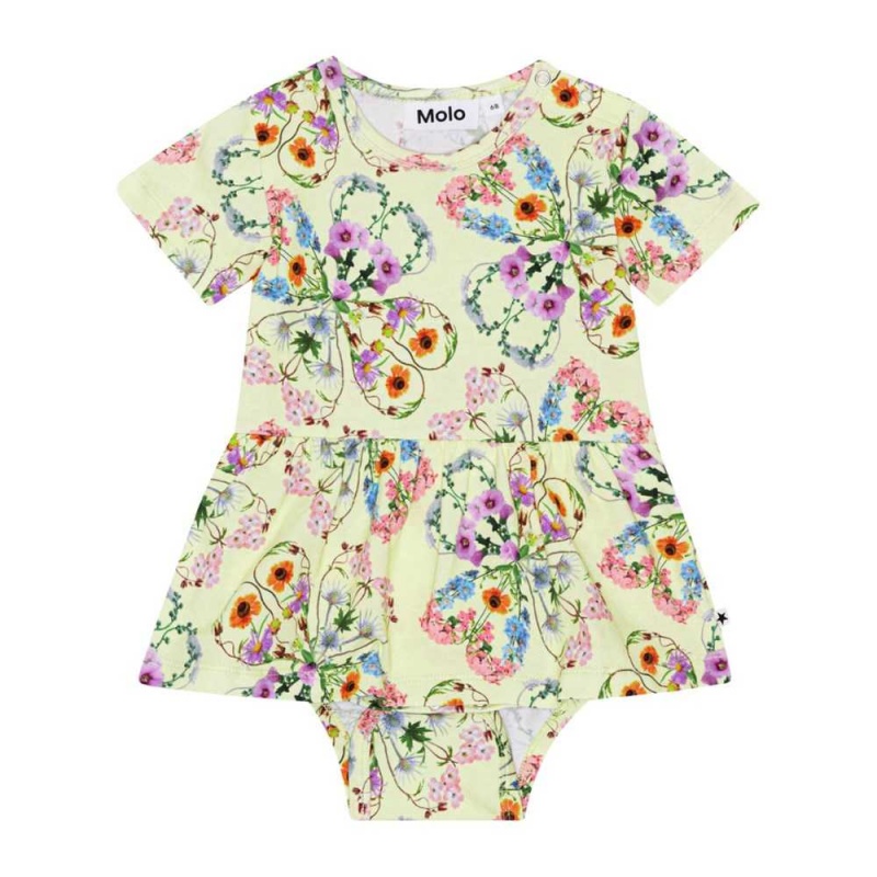 Flower Love Baby Girl Molo Frannie Bodies Babysuits | KSA001254