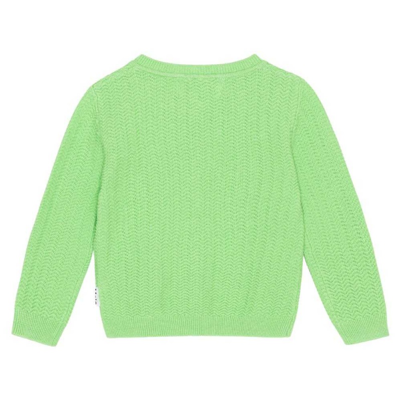 Grass Green Baby Girl Molo Blake Sweatshirts Cardigans | KSA001326