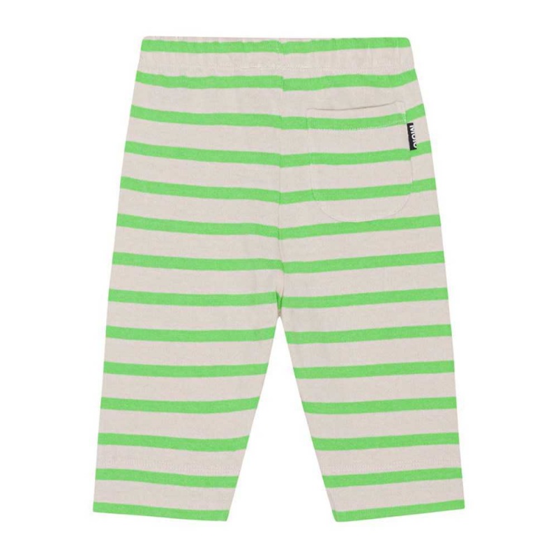 Grass Stripe Baby Boy Molo Saxon Pants Jeans | KSA001349