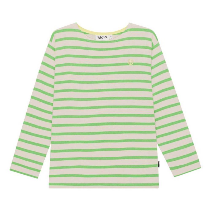 Grass Stripe Boys\' Molo Rilder T Shirts Tops | KSA000833