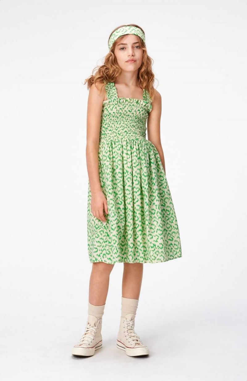 Green Leo Girls' Molo Cippe Dresses | KSA000218