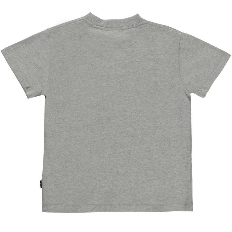 Grey Melange Boys' Molo Roxo T Shirts Tops | KSA000871