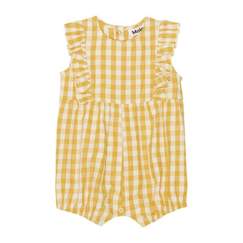 Honey Check Baby Girl Molo Felicia Bodies Babysuits | KSA001270