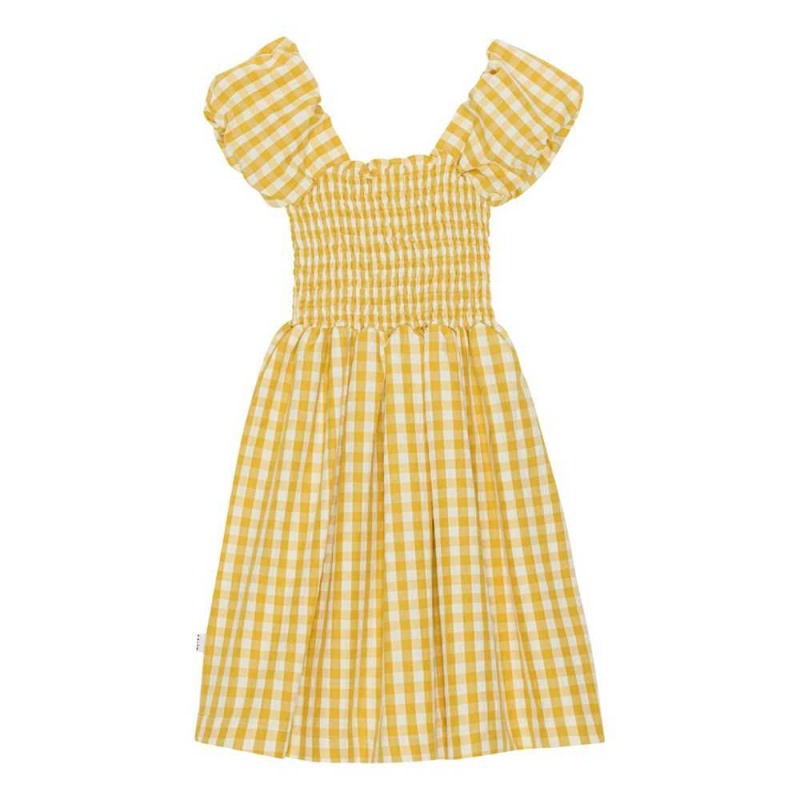 Honey Check Girls' Molo Cherisla Dresses | KSA000248